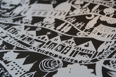 Paper Cutting Map Your Own Story - Private Class