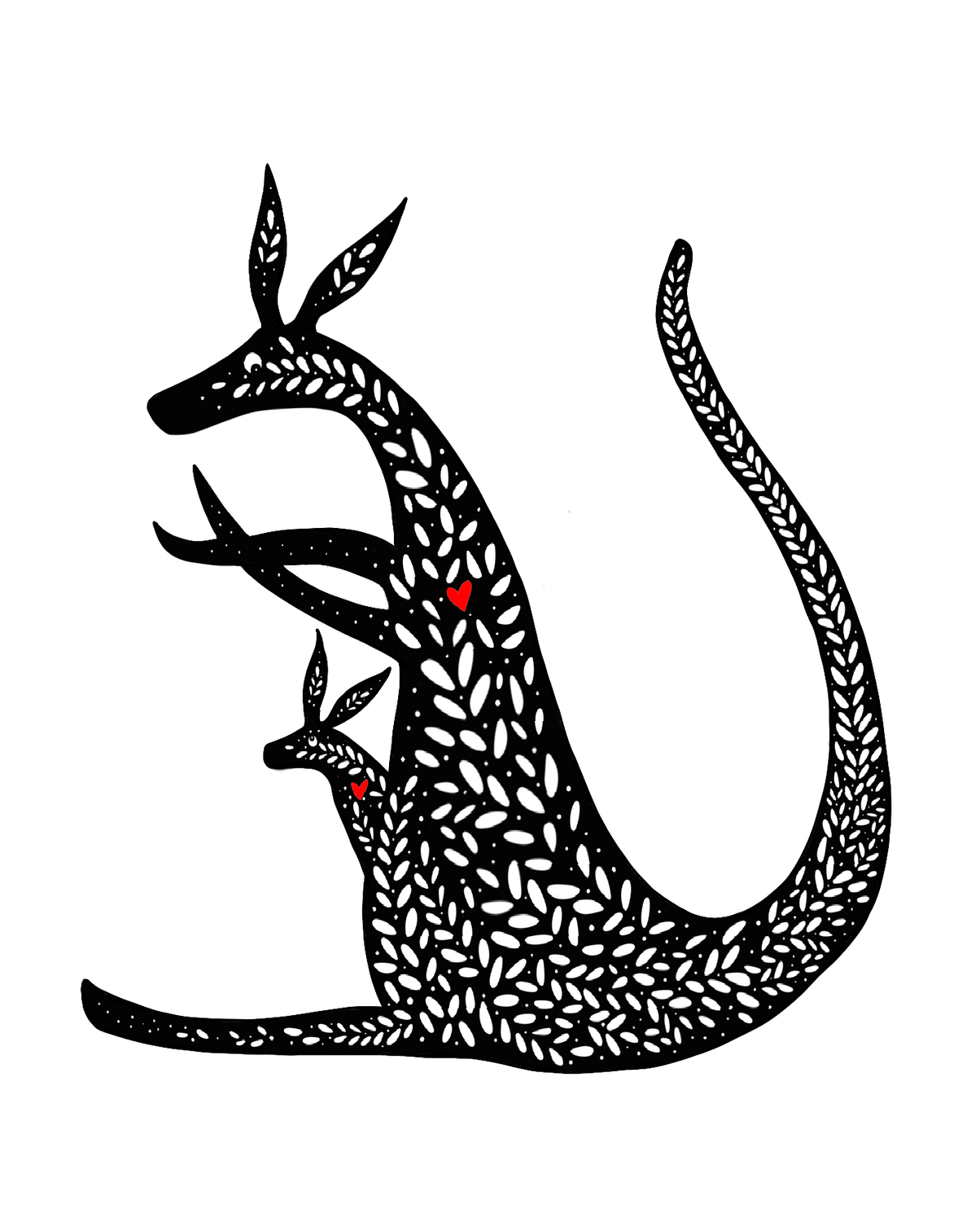 Kanga and roo- archive PRINT