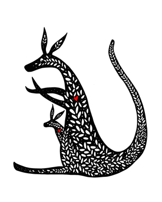 Kanga and roo- archive PRINT