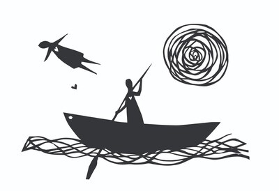 'He would follow her to the ends of earth'  archive PAPER CUTTING