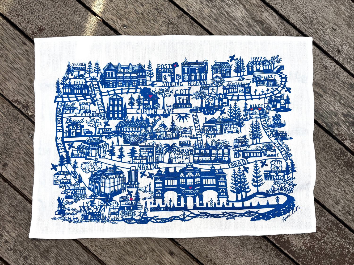 Cottesloe Summer Tea Towel