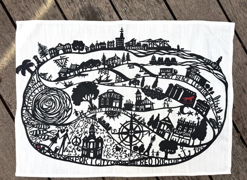 Spirit of Freo Tea Towel