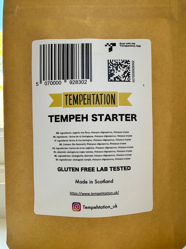 Tempeh starter 50 grams - organic