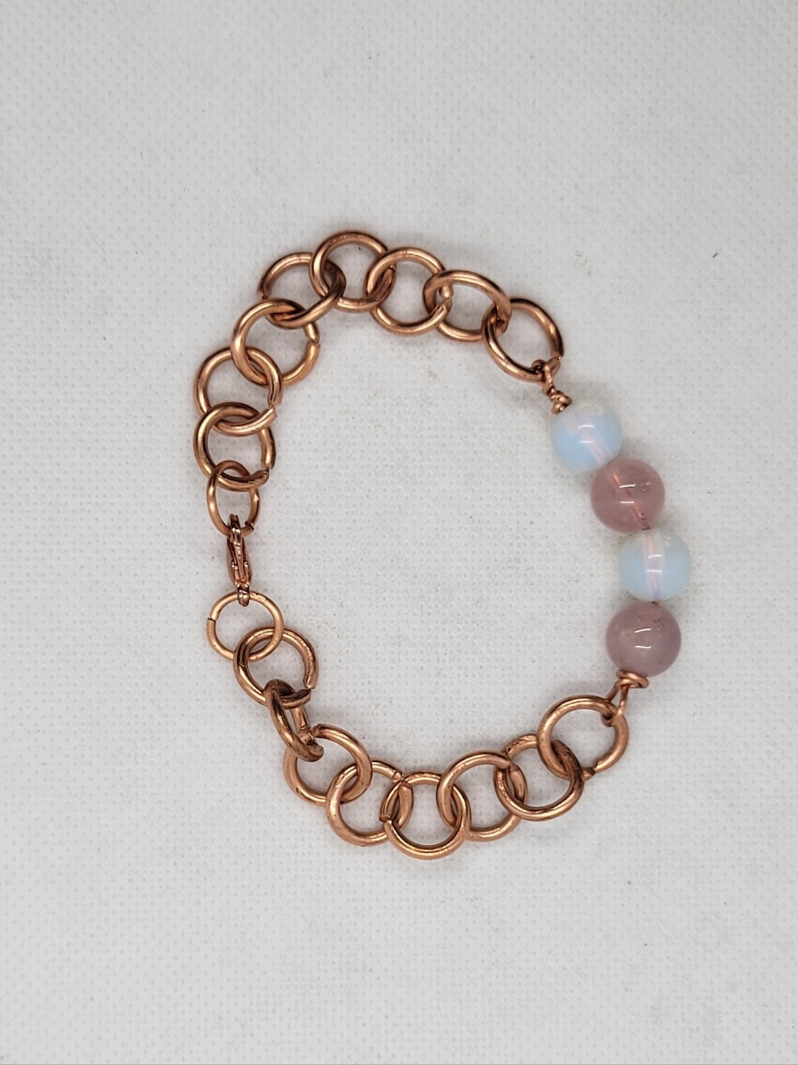 opalite copper and rose quartz