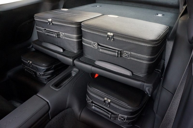 Roadsterbag suitcase set Porsche 997 rear seat (partial leather)