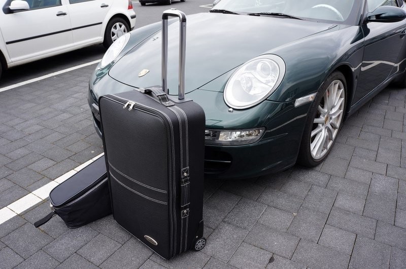 Roadsterbag suitcase set Porsche Cayman 987 rear