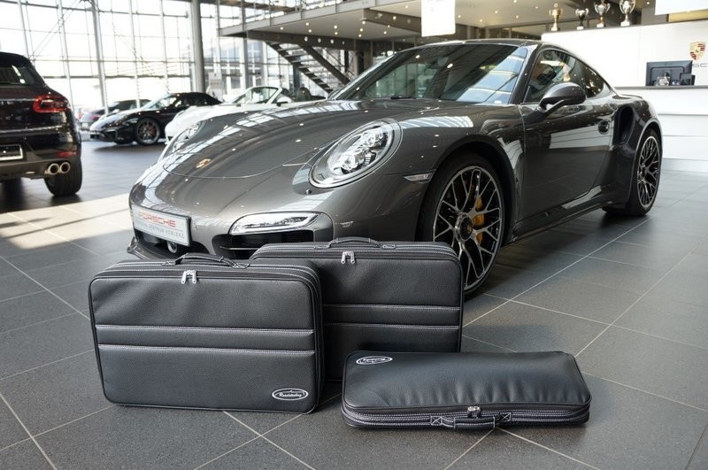 Roadsterbag suitcase set Porsche 991 front 4S & Turbo with Burmester (partial leather)