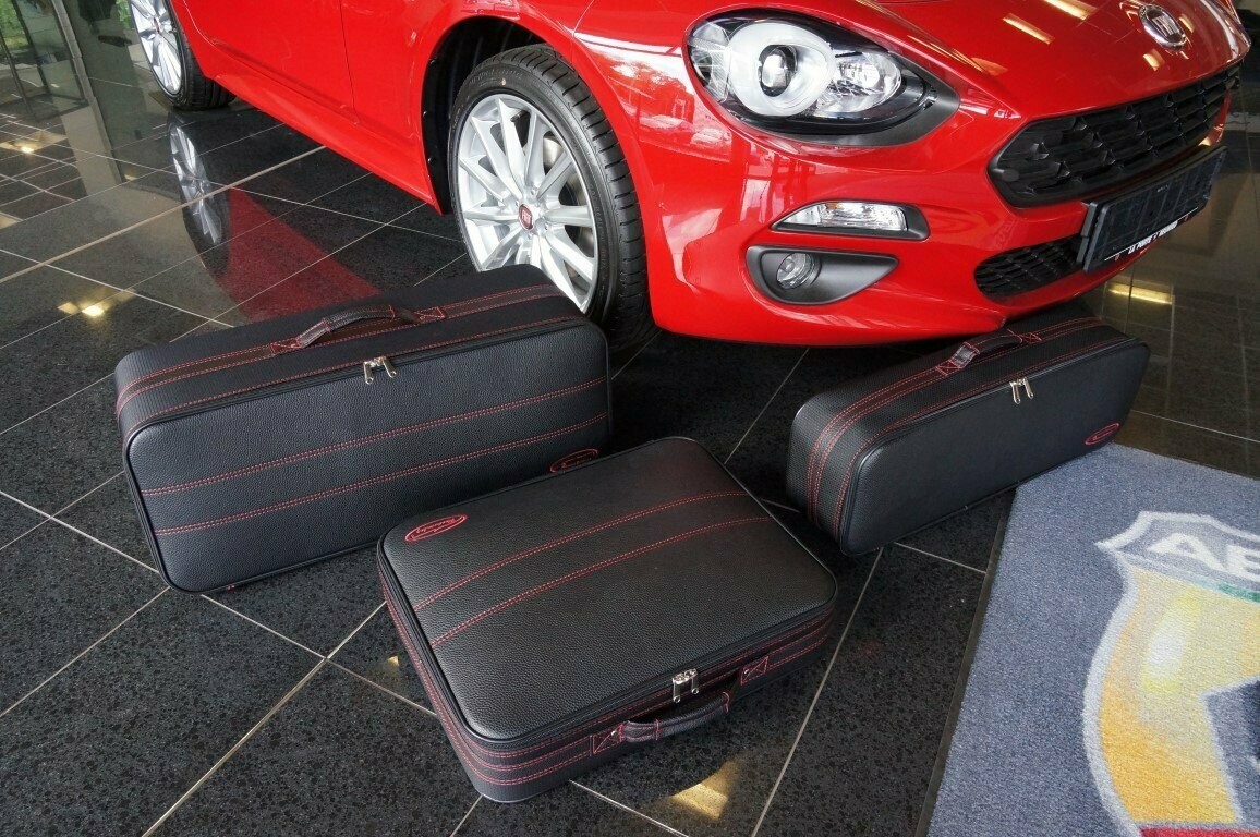 Roadsterbag Fiat 124 Spider with Red stitching