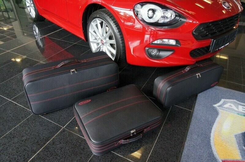 Roadsterbag Fiat 124 Spider with Red stitching