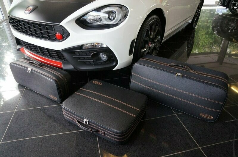 Roadsterbag Fiat 124 Spider with Mocca stitching