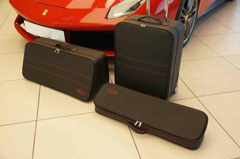 Roadsterbag Ferrari 458 Coupe + Spider with Red seams (3-pcs)