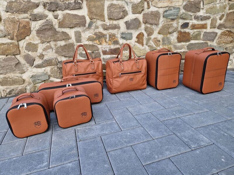 Roadsterbag Maserati GranCabrio 2010-2019 Natur Leather (7-pcs)