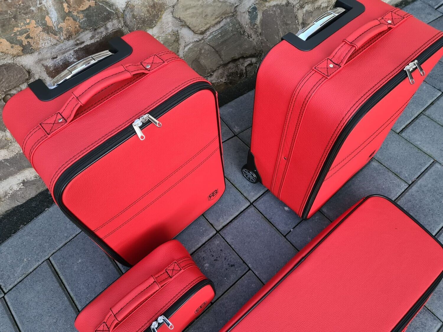 Roadsterbag Ferrari 812 GTS (4-pcs) Red Leather