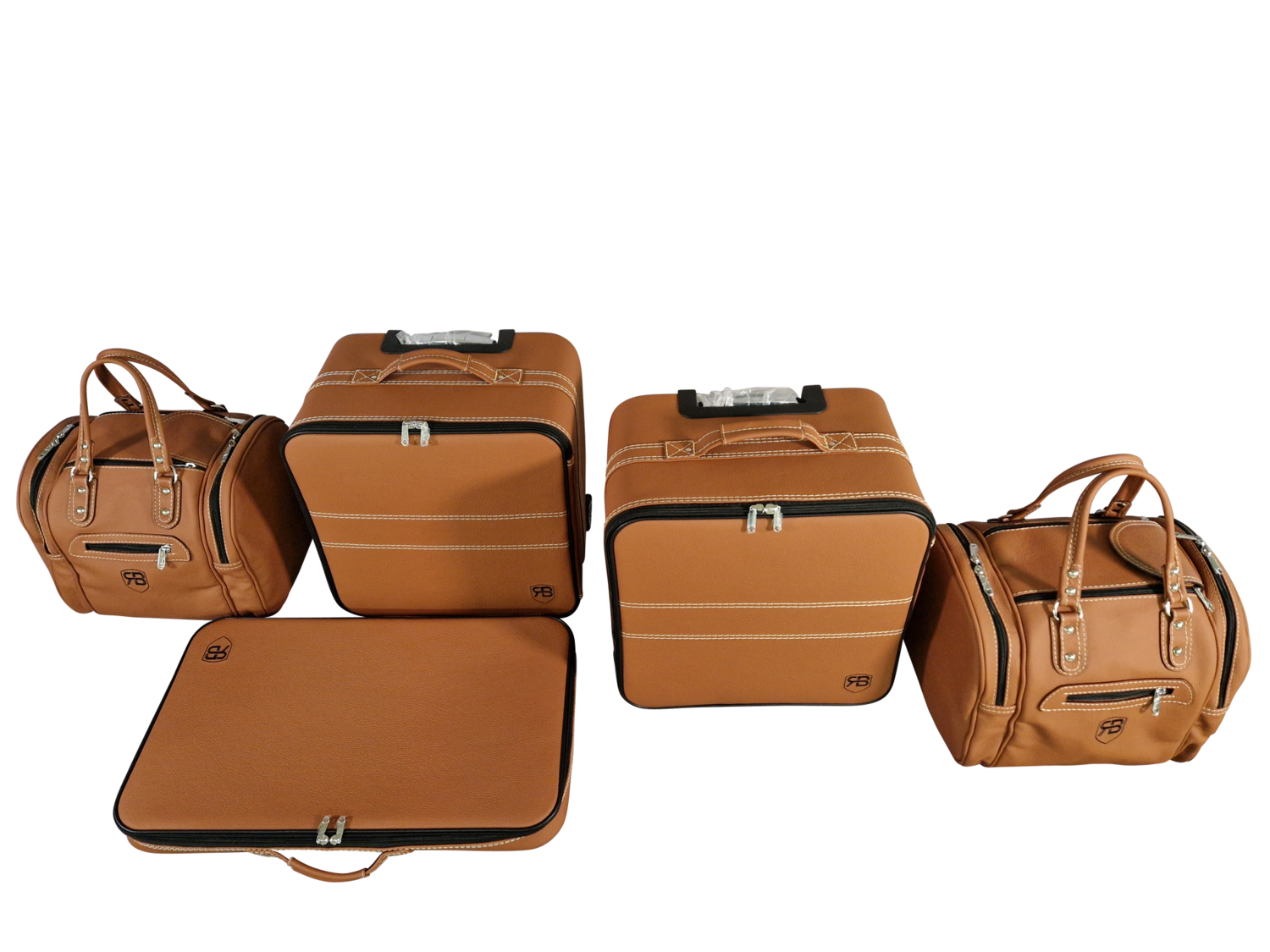 Roadsterbag Aston Martin DB12 Coupe (2023-) Natur Leather 5-pcs