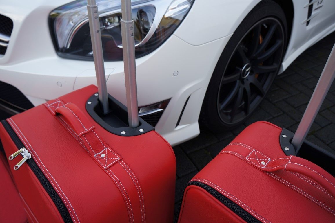 Roadsterbag  Mercedes SL R231 Red leather (5-pcs)