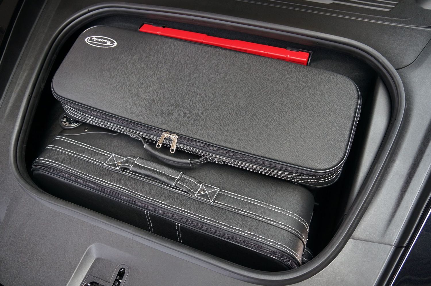 Roadsterbag Porsche Cayman 718 front trunk (partial leather)
