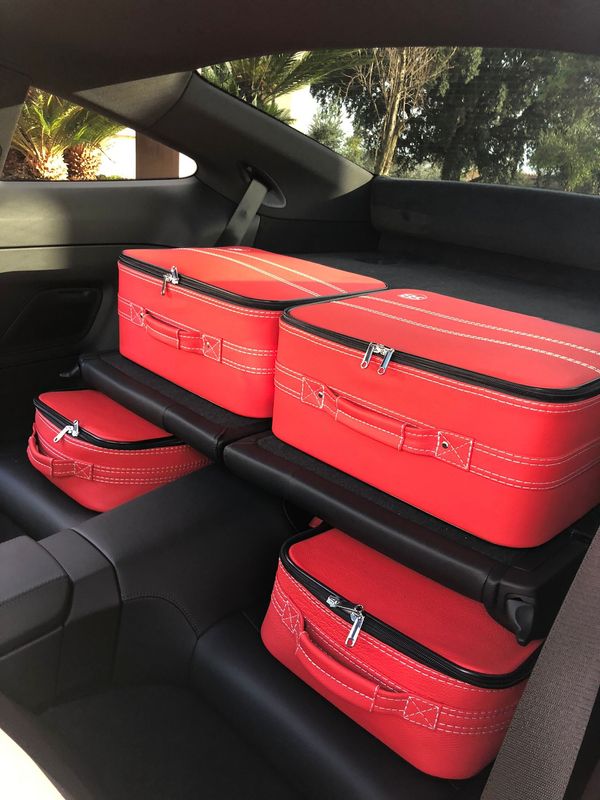 Roadsterbag luggage set Porsche 991 backseat (Ferrari leather)