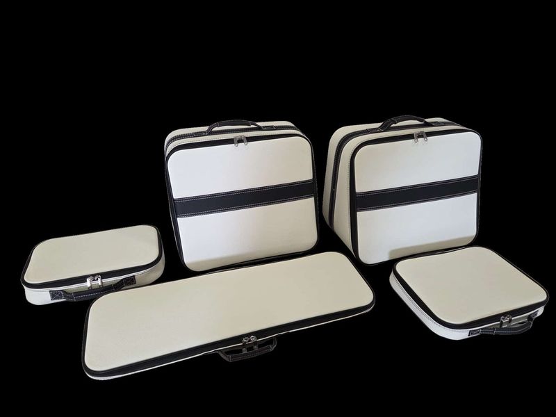 Roadsterbag Mercedes AMG SLS Coupe 5-pcs leather Bianco