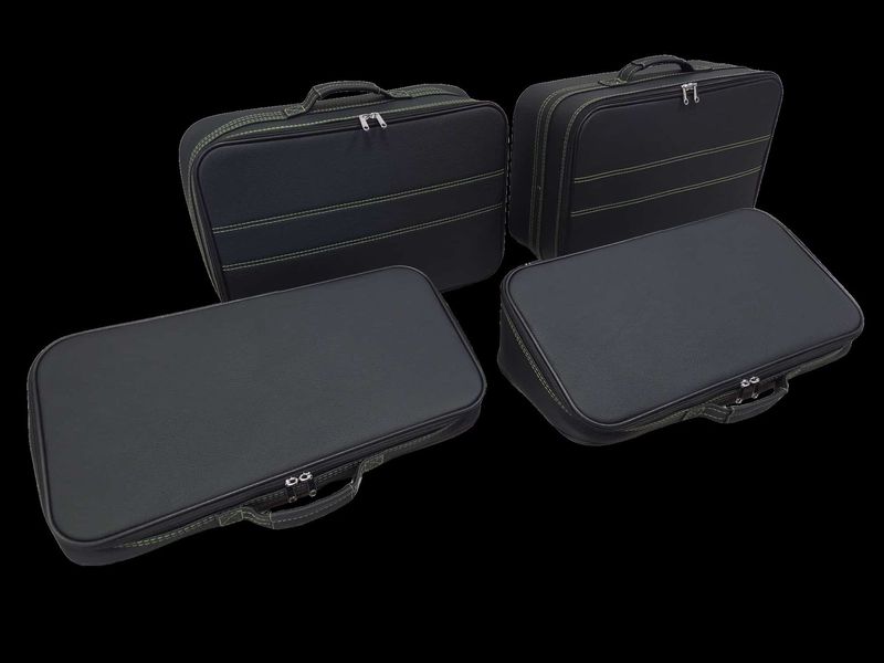 Roadsterbag for Lamborghini Revuelto Trunk + Interior (4-pcs) Green stitching