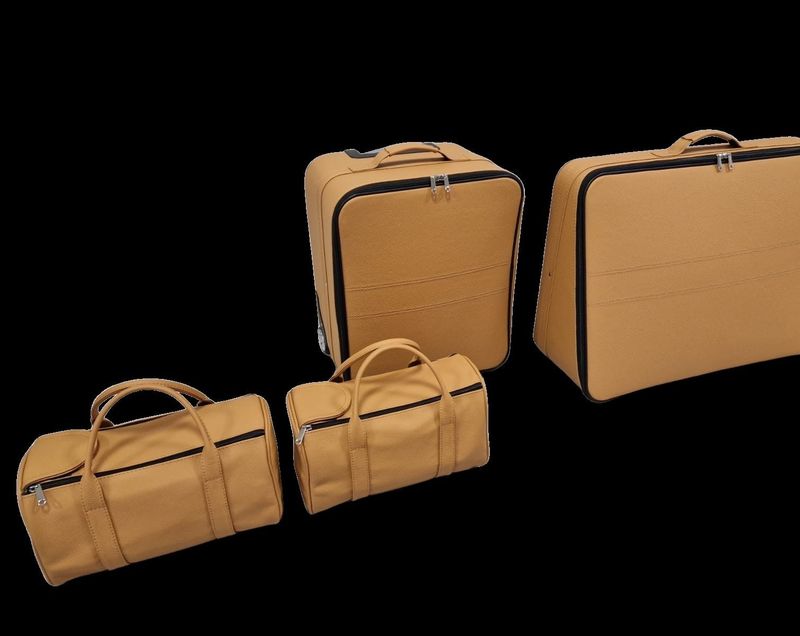 Roadsterbag luggage set Ferrari 296 GTS Trunk + Interior (leather) Sabbia (4-pcs)