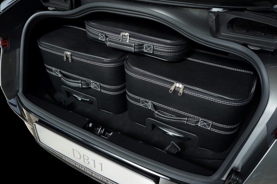 Roadsterbag luggage set Aston Martin DBS Coupe (2020-) Black Leather 3-pcs Roadsterbag luggage set Aston Martin DBS Coupe (2020-) Black Leather 3-pcs