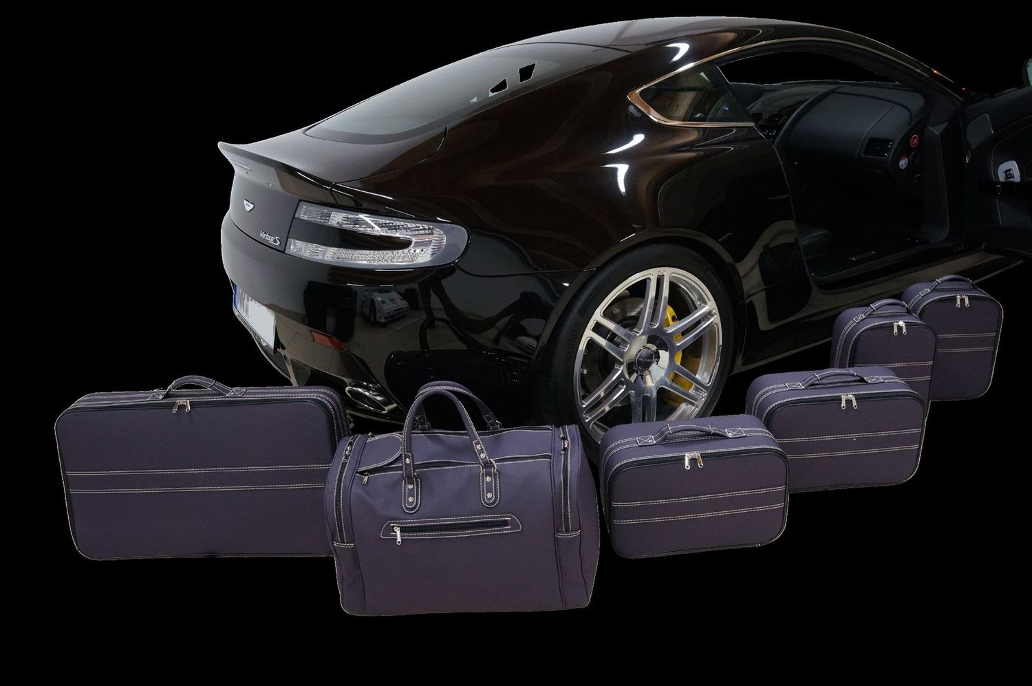 Roadsterbag luggage set Aston Martin V8 Vantage Coupe (2011-2018) Aubergine Leather 6-pcs Roadsterbag luggage set Aston Martin V8 Vantage Coupe (2011-2018) Aubergine Leather 6-pcs