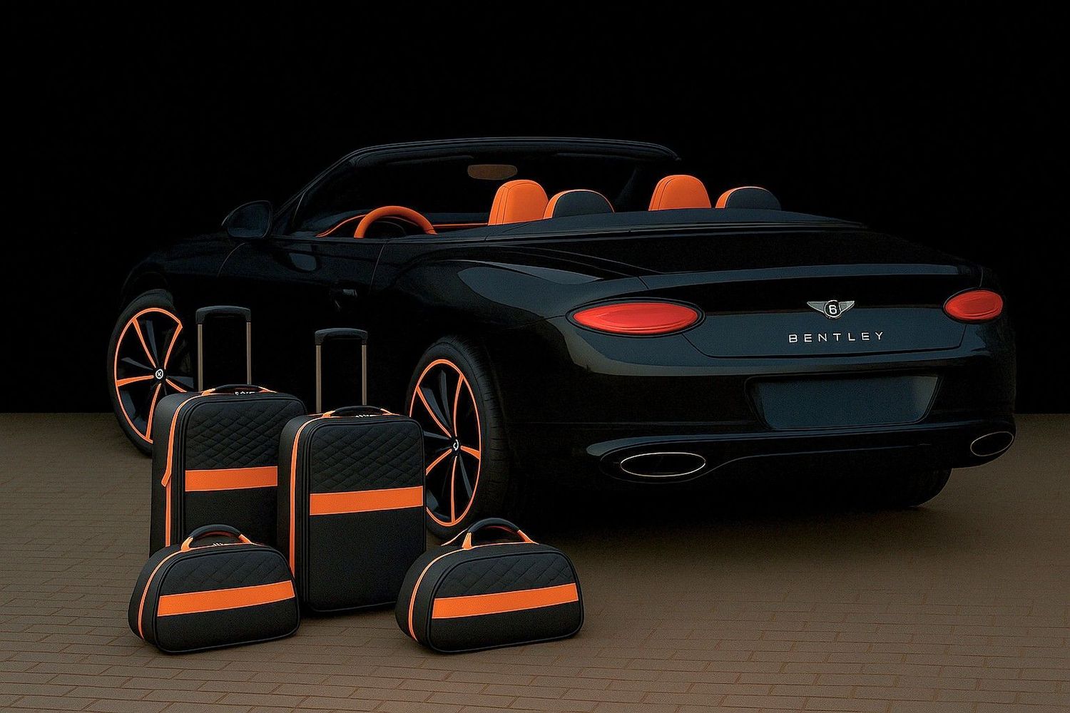 Roadsterbag luggage set Bentley Continental GTC Hybrid 2024- Mandarin (4-pcs) Roadsterbag luggage set Bentley Continental GTC Hybrid 2024- Mandarin (4-pcs)