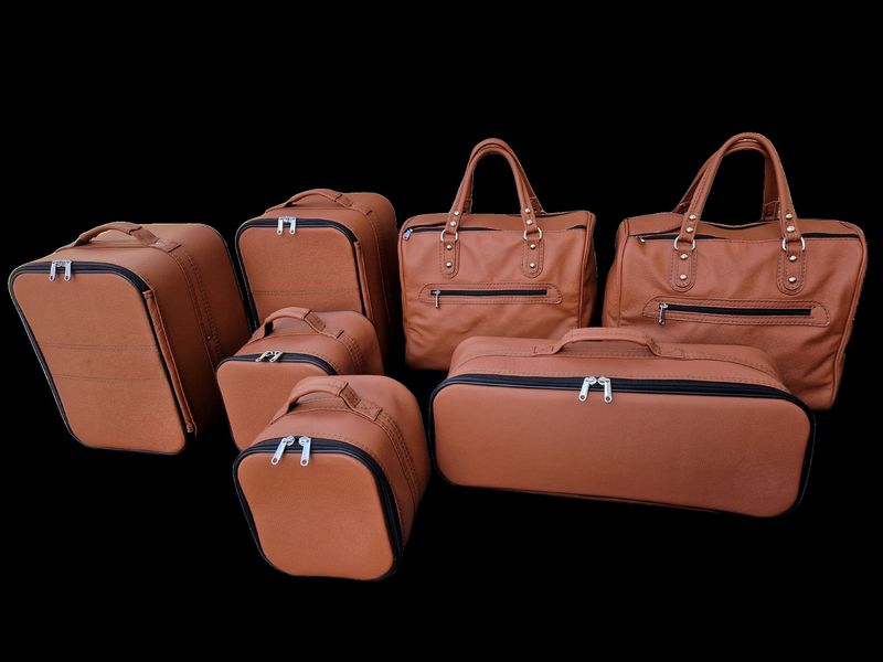 Roadsterbag luggage set Maserati GranCabrio 2010-2019 Natur Leather (7-pcs)
