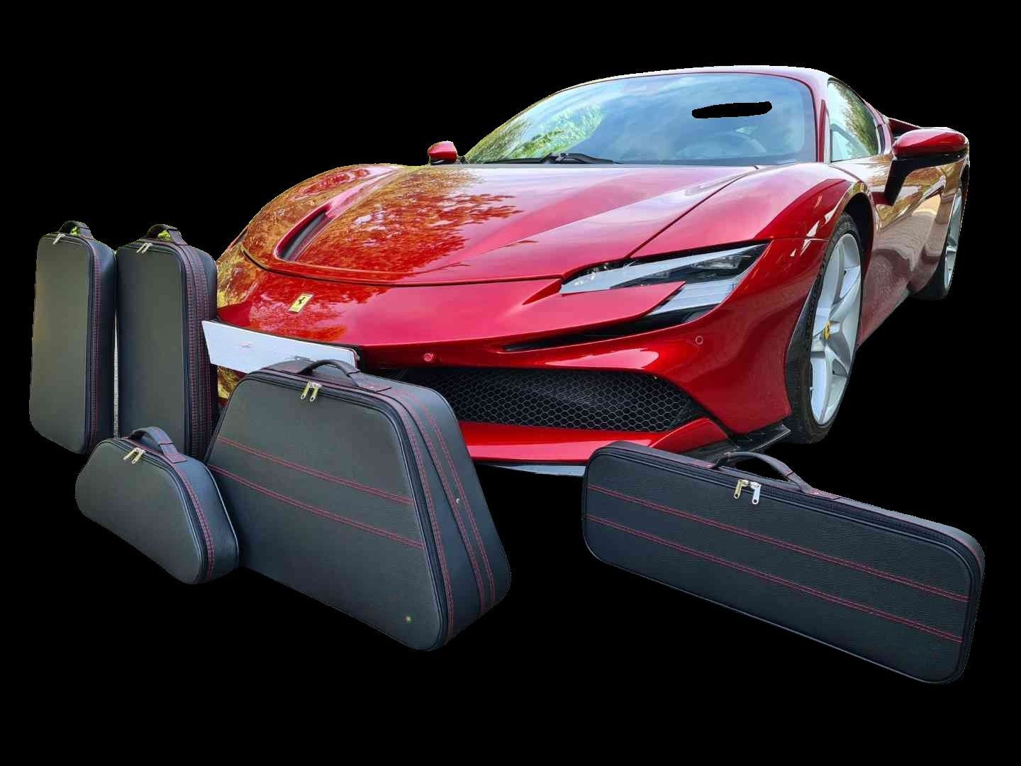 Roadsterbag luggage set Ferrari SF90 Coupe Trunk + Interior (5-pcs) Roadsterbag luggage set Ferrari SF90 Coupe Trunk + Interior (5-pcs)