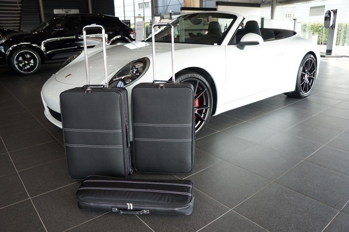 Roadsterbag luggage set Porsche 991  Version A (partial leather)