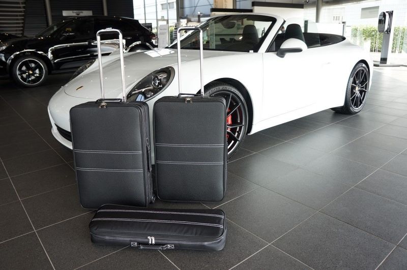 Roadsterbag luggage set Porsche 991  Version A (partial leather)
