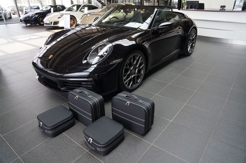 Roadsterbag luggage set Porsche 992 backseat (partial leather)