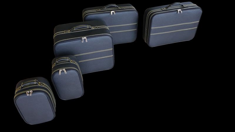 Roadsterbag luggage set BMW i8 Convertible Yellow stitching