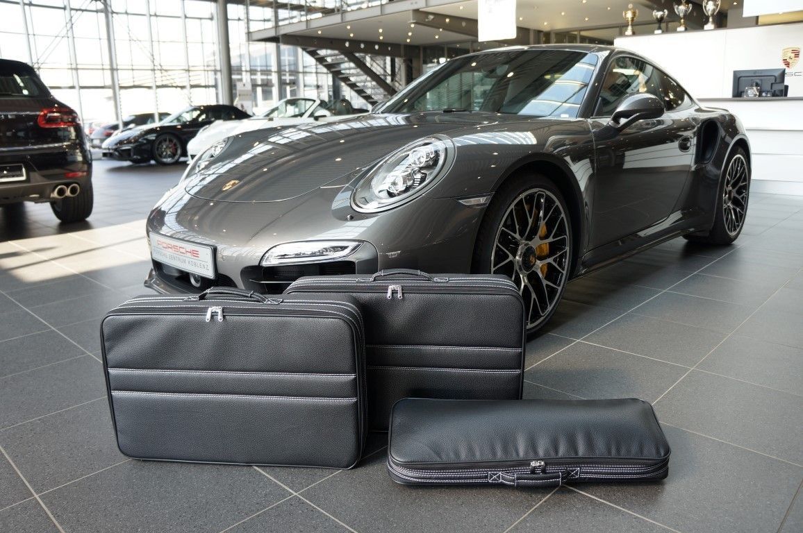 Roadsterbag luggage set Porsche 991 Version C (4S & Turbo with Burmeister) (partial leather)