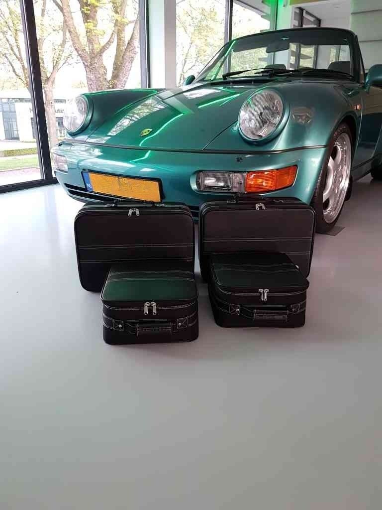 Roadsterbag luggage set  Porsche 964 rear seat (partial leather)