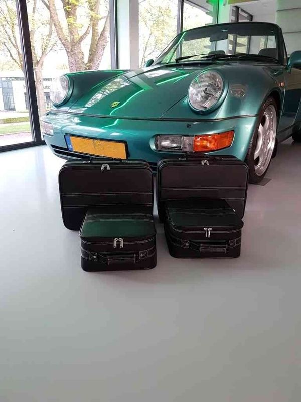 Roadsterbag luggage set  Porsche 964 rear seat (partial leather)