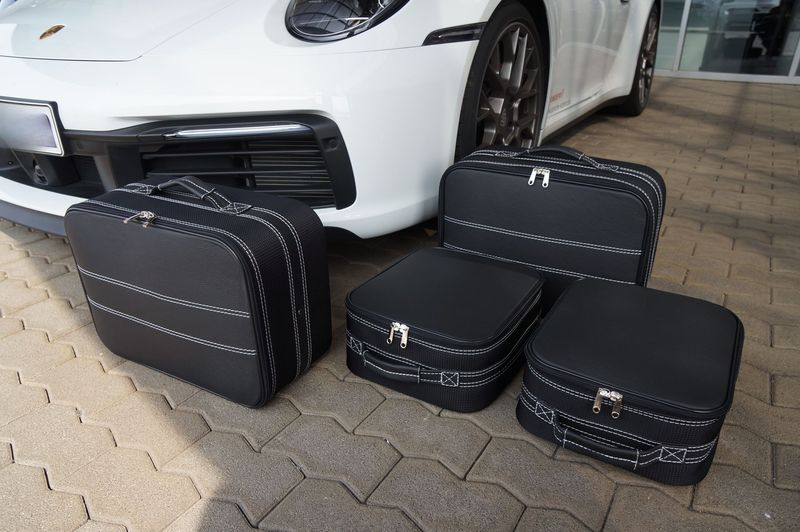 Roadsterbag luggage set Porsche 991 backseat (partial leather)