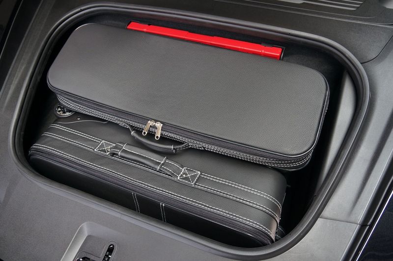 Roadsterbag luggage set Porsche Cayman 981C front trunk (leather)