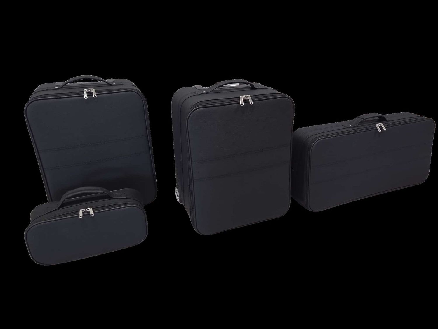 Roadsterbag luggage set Aston Martin Vantage Coupe (2018-) Tripple Black 4-pcs