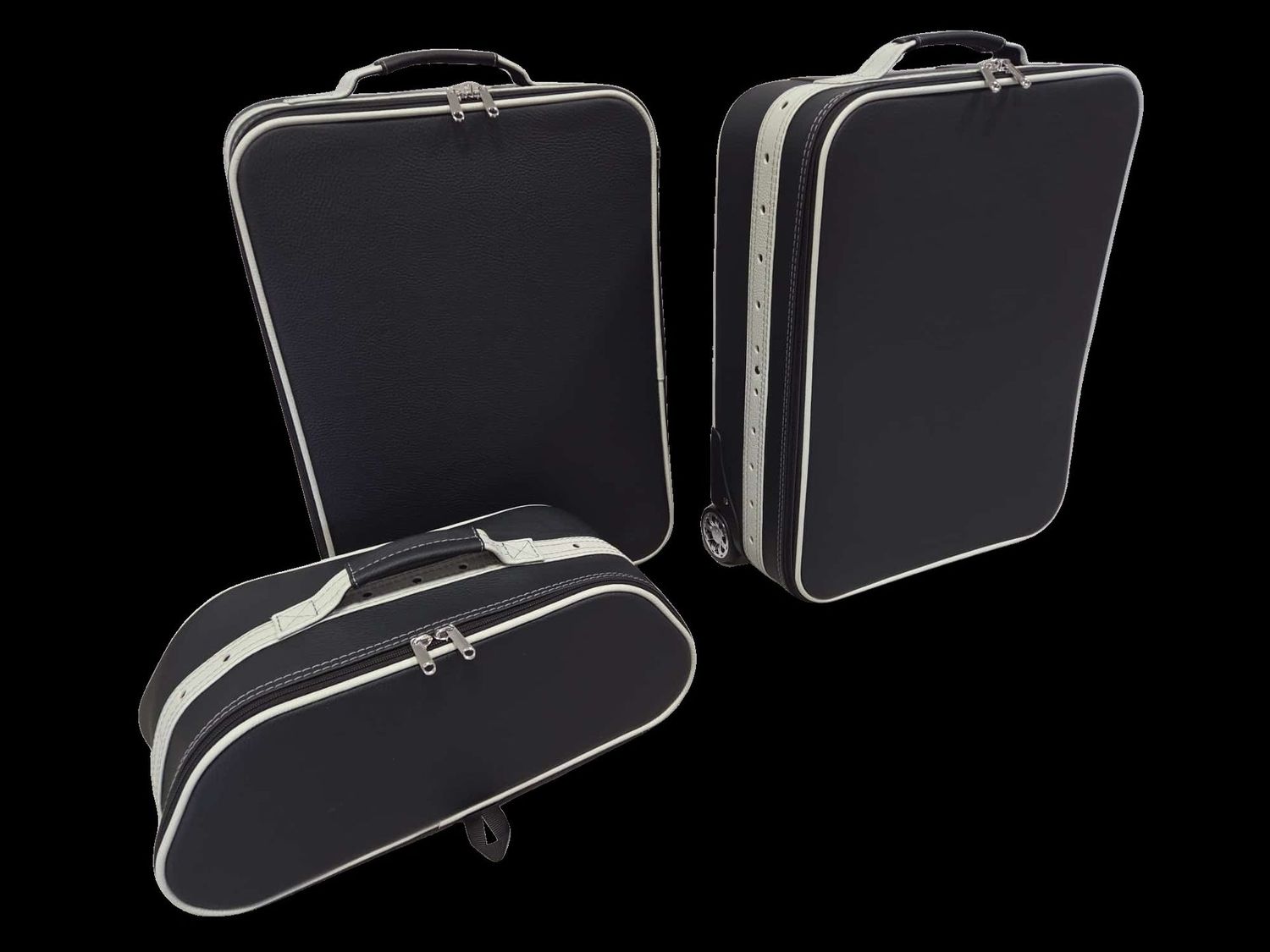 Roadsterbag luggage set Ferrari Roma Spider Trunk  Perle Leder (3-pcs)