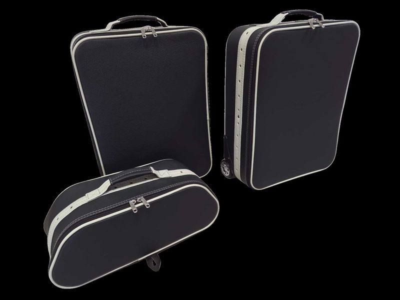 Roadsterbag luggage set Ferrari Roma Spider Trunk  Perle Leder (3-pcs)
