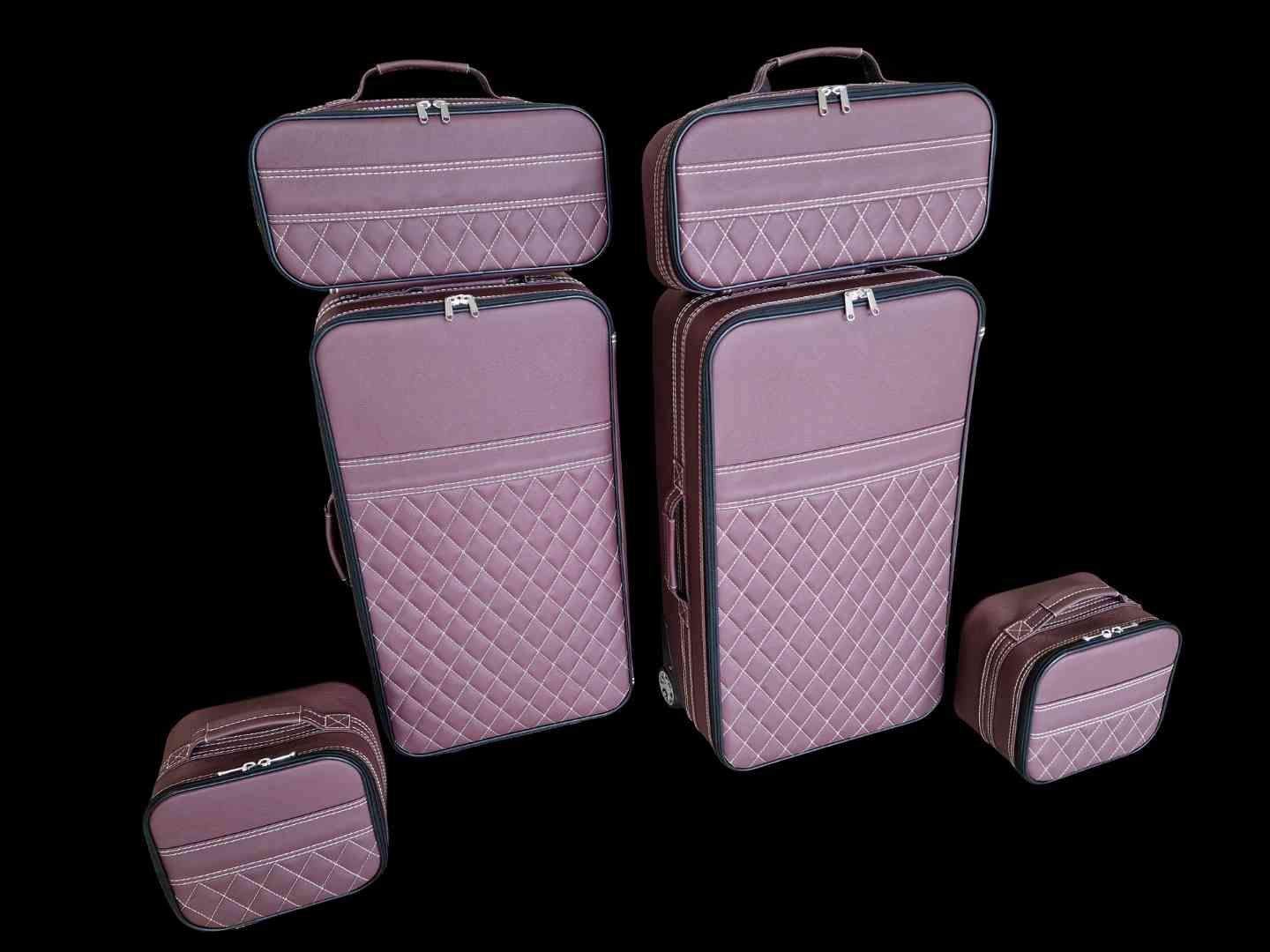 Roadsterbag luggage set Bentley Continental GTC "Bordeaux"  2019- 2024 (8-pcs)