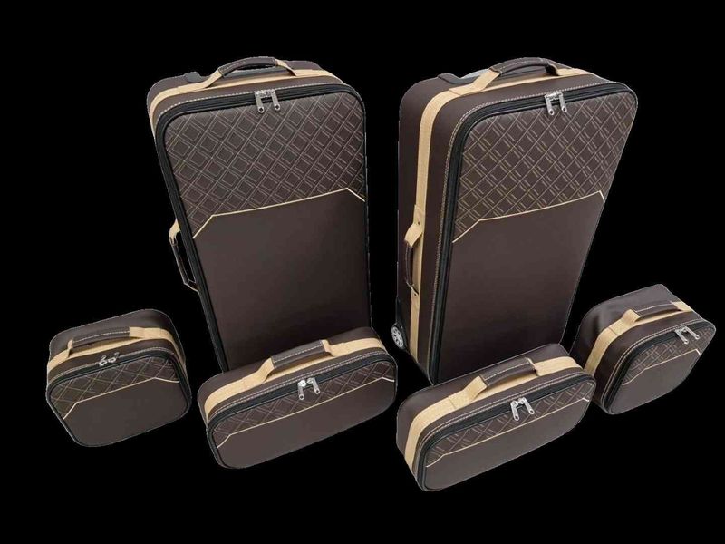 Roadsterbag luggage set Bentley Continental GTC "BurntOak"  2019- 2024 (6-pcs)