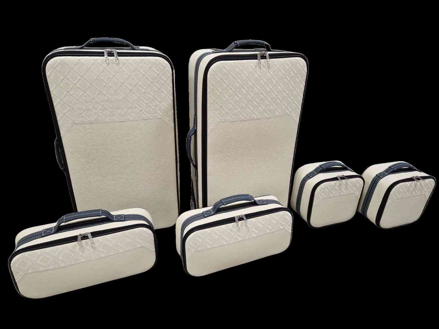 Roadsterbag luggage set Bentley Continental GTC "Avorio-Marine"  2019- 2024 (6-pcs)