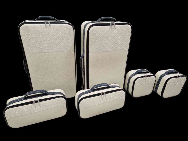 Roadsterbag luggage set Bentley Continental GTC "Avorio-Marine"  2019- 2024 (6-pcs)
