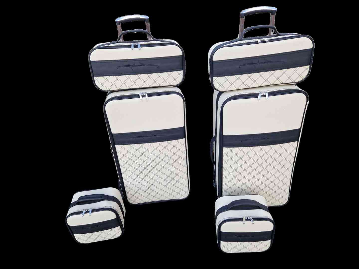 Roadsterbag luggage set Bentley Continental GTC "Avorio-Black"  2019- 2024 (6-pcs)