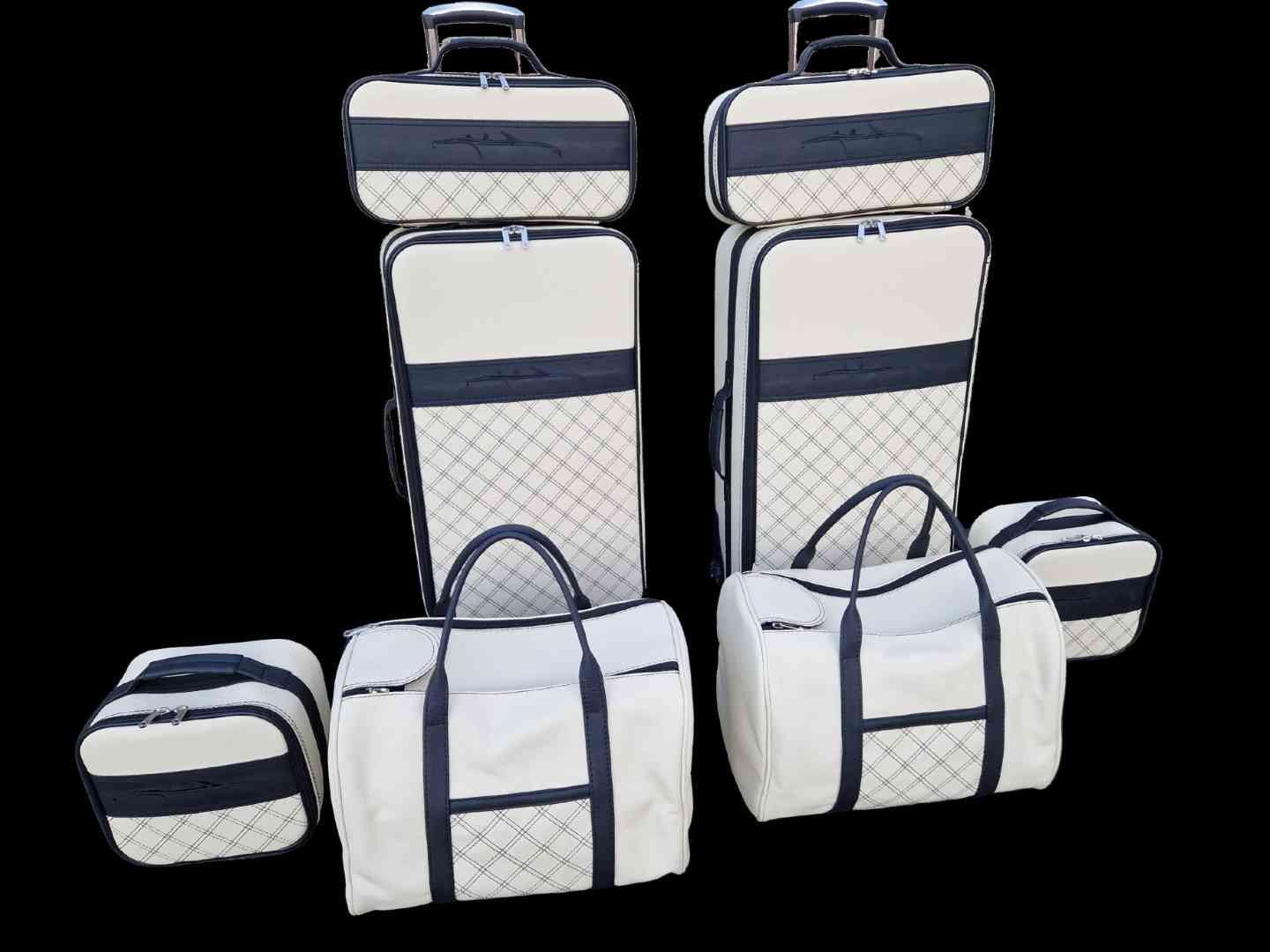 Roadsterbag luggage set Bentley Continental GTC "Avorio-Black"  2019- 2024 (8-pcs)