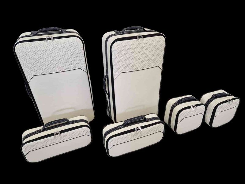 Roadsterbag luggage set Bentley Continental GTC "Linen-Kobalt"  2019- 2024 (6-pcs)