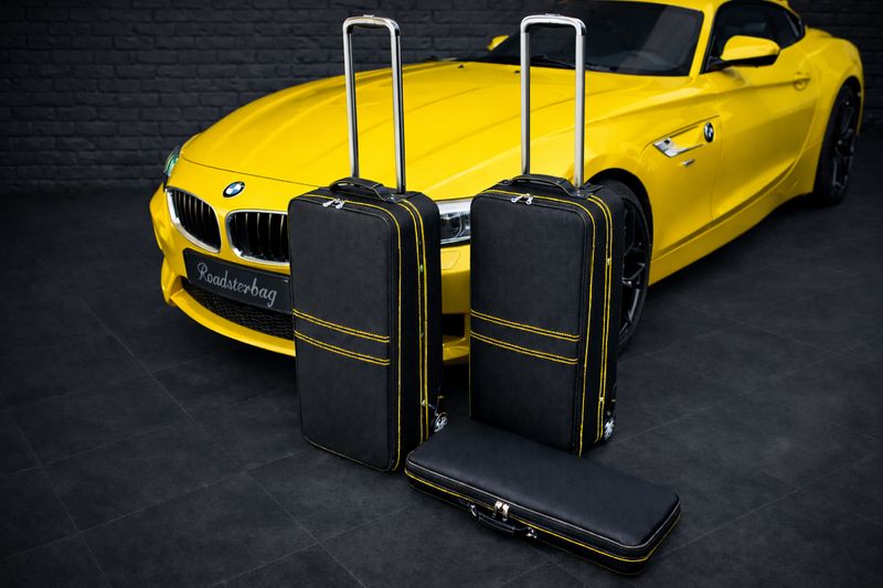 Roadsterbag luggage set BMW Z4 (E89) with Yellow stitching