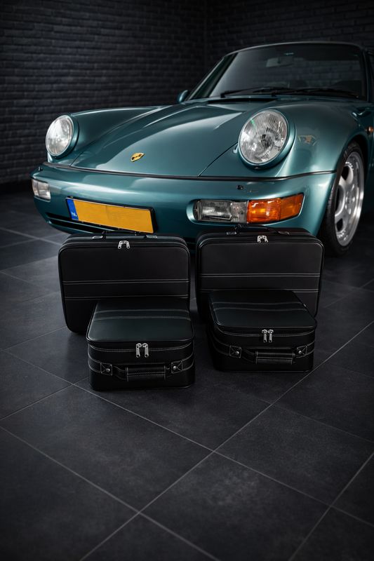 Roadsterbag luggage set  Porsche 964 rear seat (partial leather)